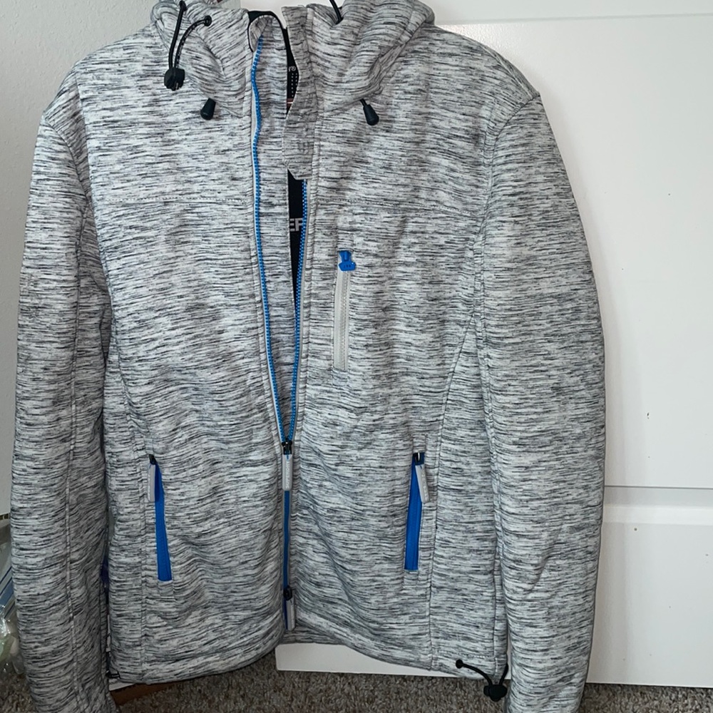 Superdry Engineered Windtrekker, Heathered Grey P… - image 1